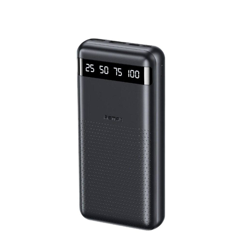 10000mAh Power Bank Portable Charger Remax RPP-10 Fast Charging LED Black‎